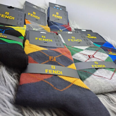 جزئیات جوراب مردانه نخ‌پنبه FENDI